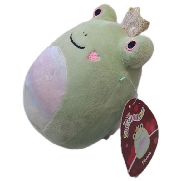 Squishmallows Fenra Frog Prince Hearts Plush S5 1656  5 Inch 2022 - Picture 3 of 7